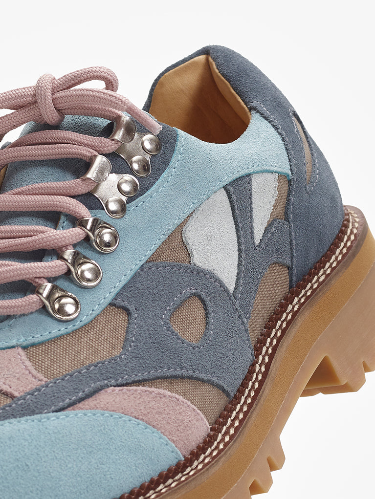 The KidSuper Boots With The Swirls Low Top by Cocker - Blue
