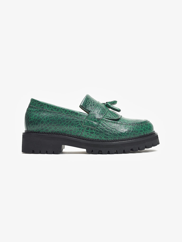 Loafer Croco Green